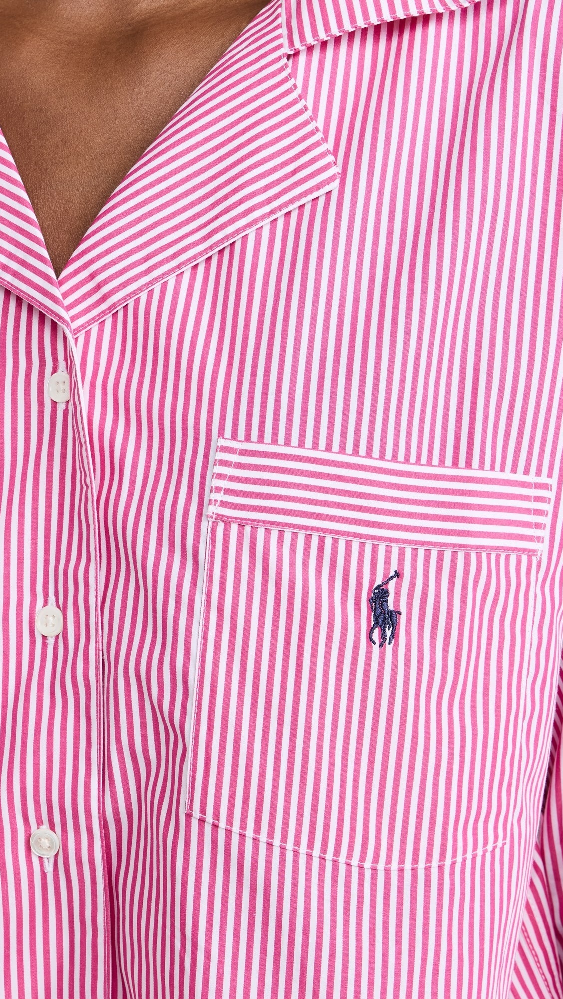 《POLO RALPH LAUREN》パジャマセット ストライプ ロゴ ピンク