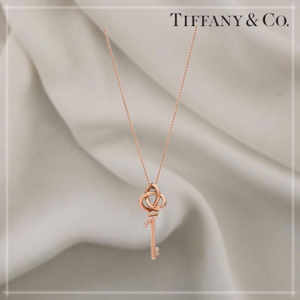 (New)直営店 Tiffany & Co. Tiffany Knot ミニキーペンダント