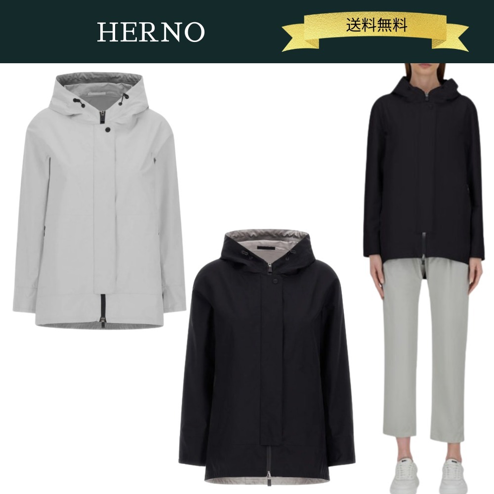 HERNO Aシェイプ ゴアテックス ジャケット