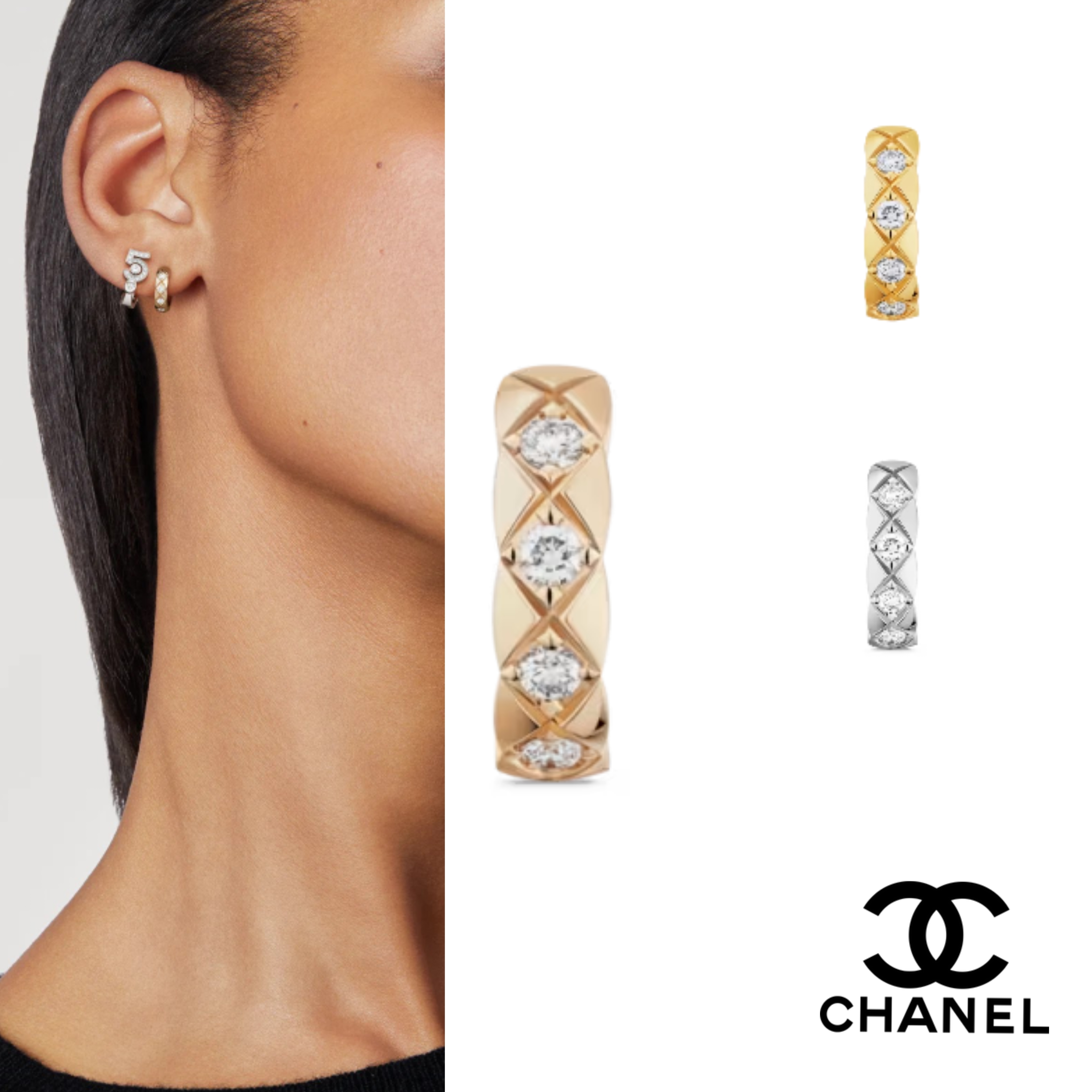 18K★【CHANEL】ココ クラッシュ コレクション イヤリング