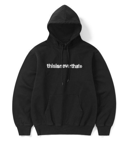 【THISISNEVERTHAT】(FW23) T-Logo Hoodie Black