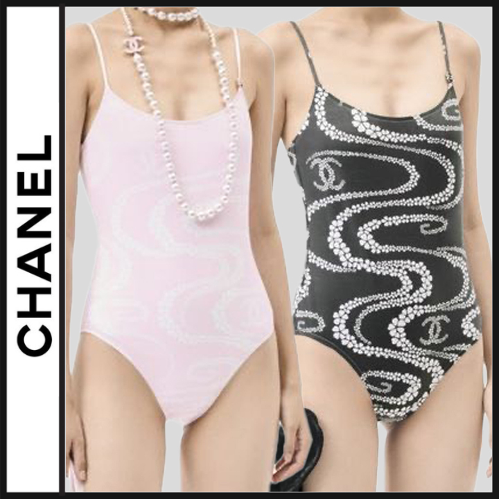 差がつく♡ココビーチ CHANEL プリント水着