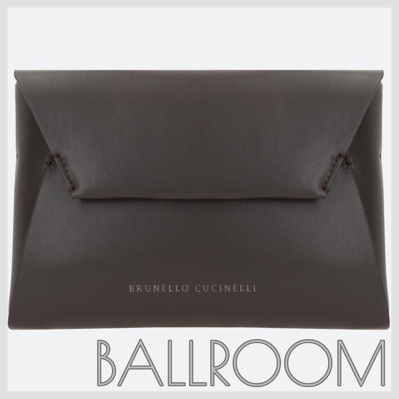 クラッチバッグ BRUNELLO CUCINELLI BC DUO CLUTCH IN SMOOTH LEATHER