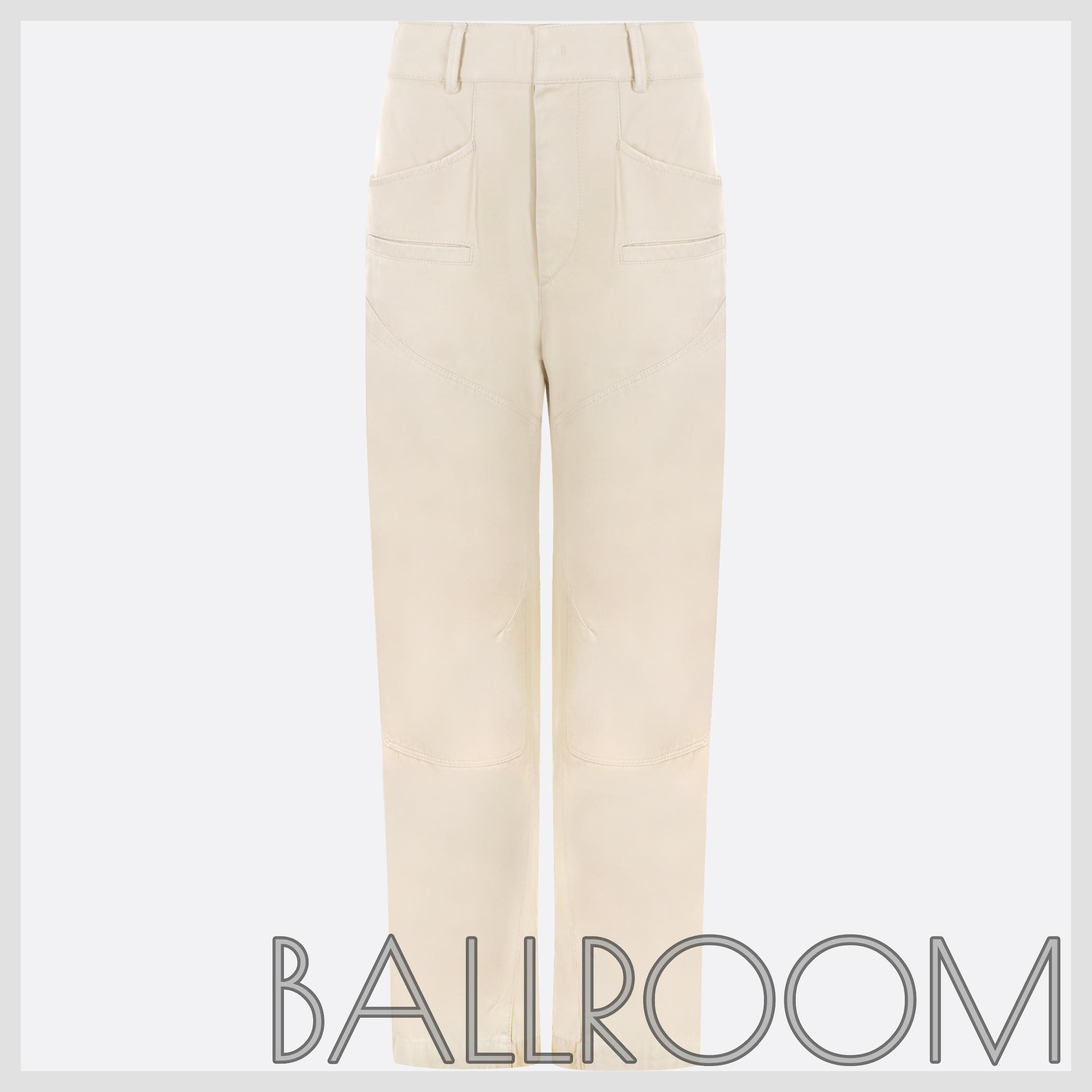 パンツ ISABEL MARANT EMMY COTTON BAGGY TROUSERS