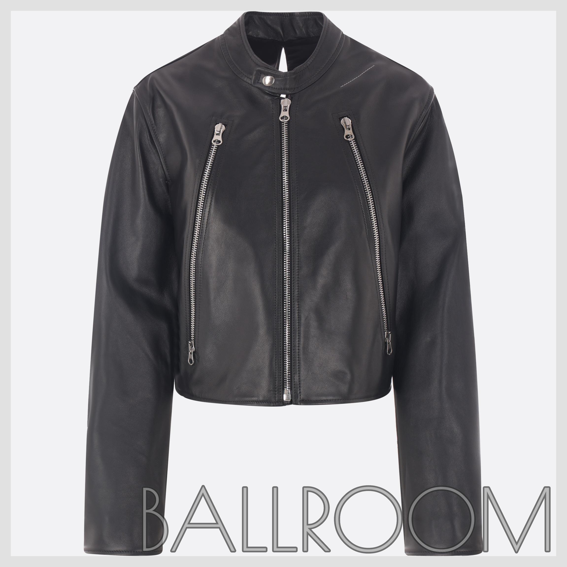 レザージャケット・コート MM6 MAISON MARGIELA TWIST LEATHER JACKET