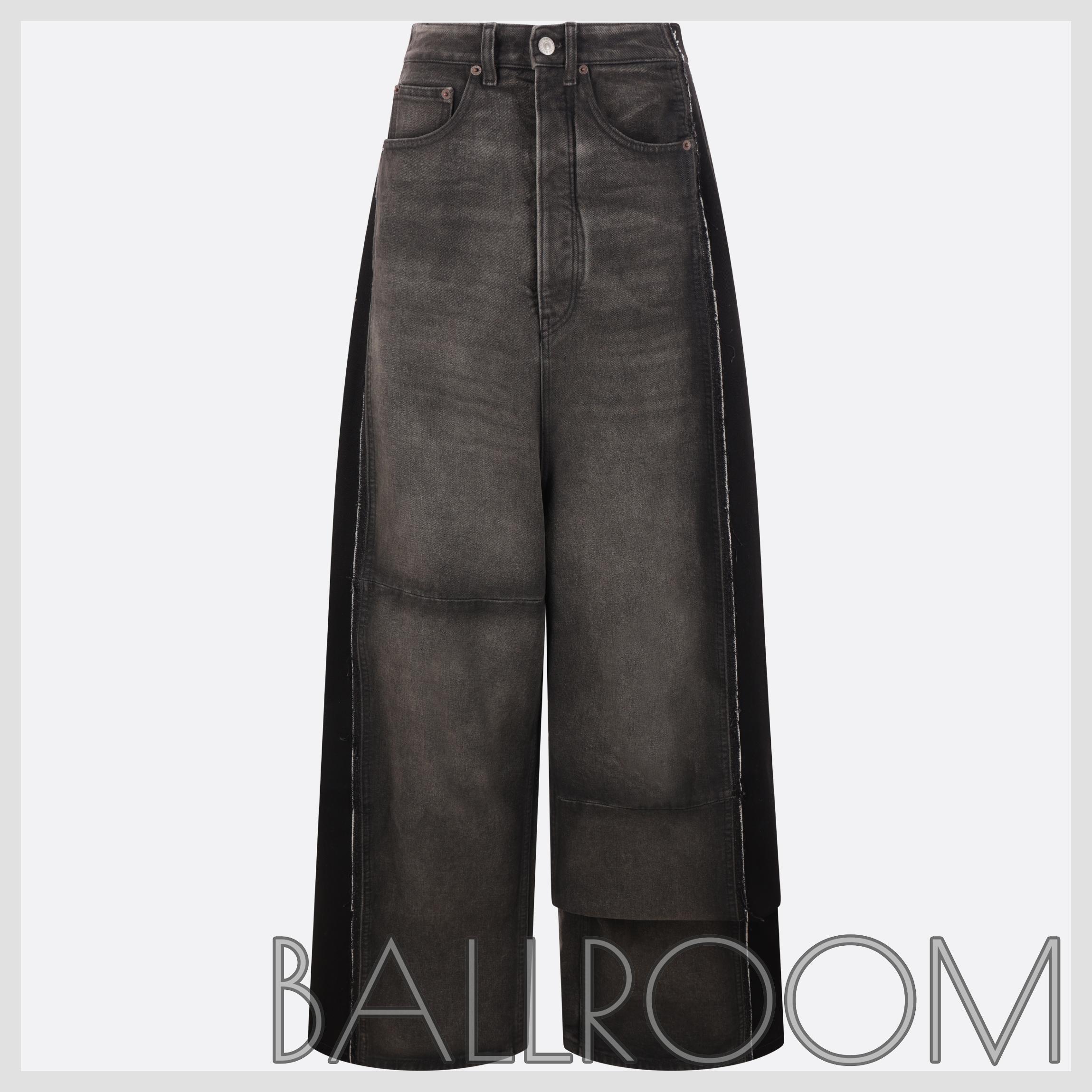 デニム・ジーパン MM6 MAISON MARGIELA WIDE-LEG DENIM JEANS