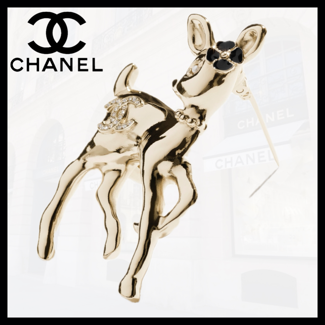バンビ×CCロゴ【CHANEL】ブローチ
