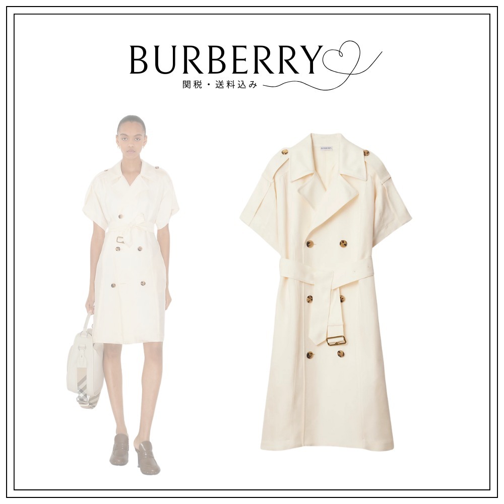 Burberry ビスコース トレンチドレス