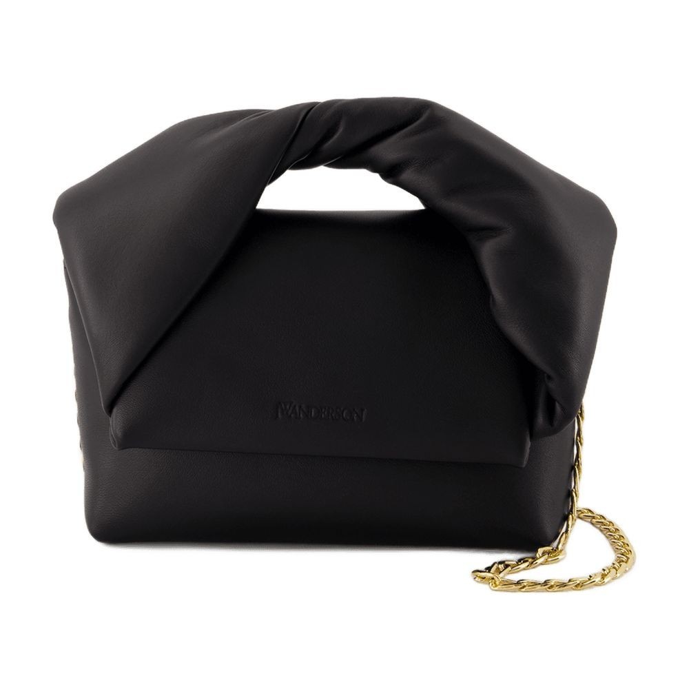 ショルダーバッグ・ポシェット J. W. Anderson Small Twister Crossbody - Leather - Black