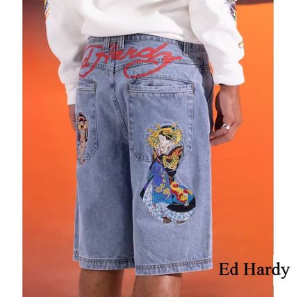 楽天市場】エドハーディー ed hardy ハーフパンツ スカル