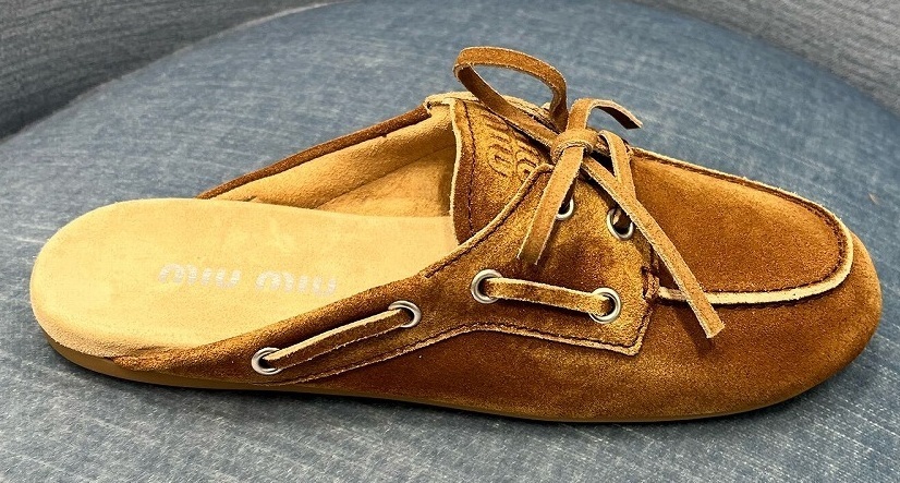 サンダル・ミュール MIU MIIU 5D455E_Z5O_F0401 FADED SUEDE MULE