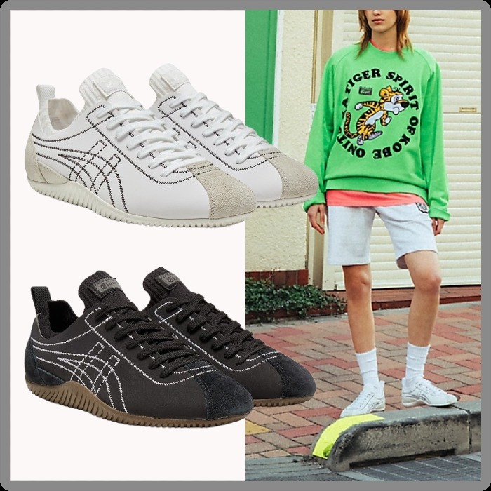 すぐ届く♪◆onitsuka tiger◆SCLAW スニーカー ニット ロゴ
