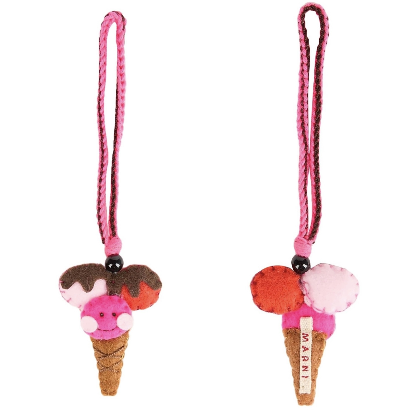 送料関税込み☆MARNI ロゴ バッグチャーム