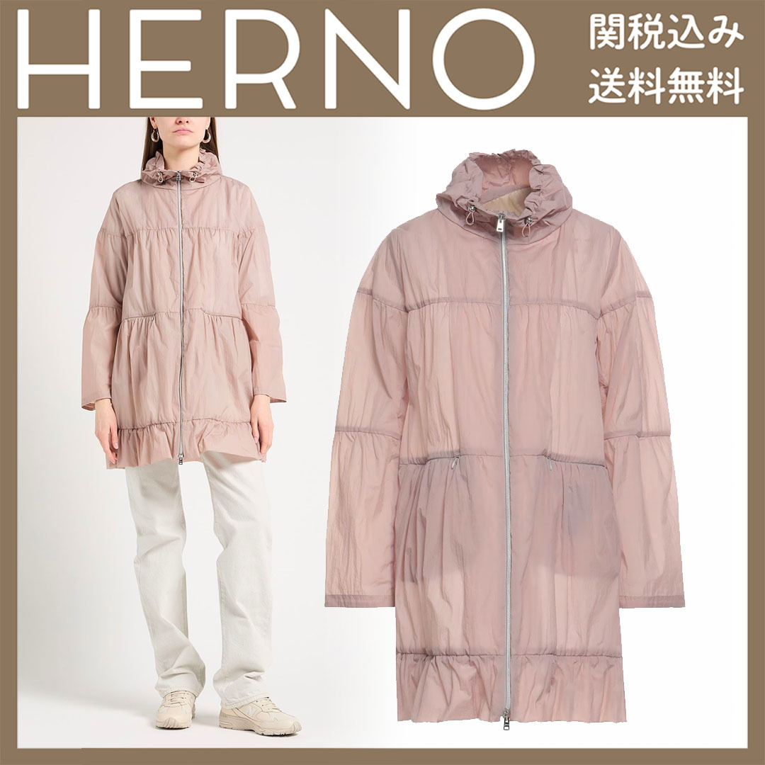 関税送料込★HERNO★ ライトコート タートルネック