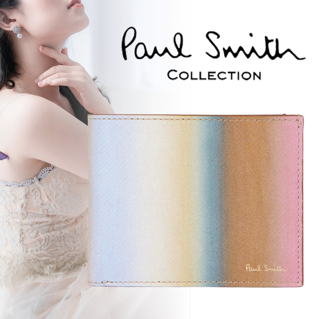★PaulSmith[ポールスミス] Smith Stripe 2つ折り財布★
