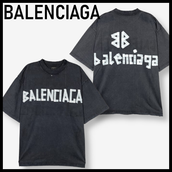 【BALENCIAGA】 バレンシアガ New Tape Type コットン Tシャツ