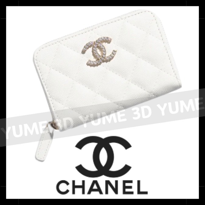 CHANEL♡ジップ コインパース♡上品なホワイト