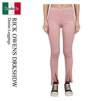 スパッツ・レギンス Rick Owens Drkshdw Denim Leggings DRKSHDW by Rick Owens Denim Combo Leggings in Black | FWRD