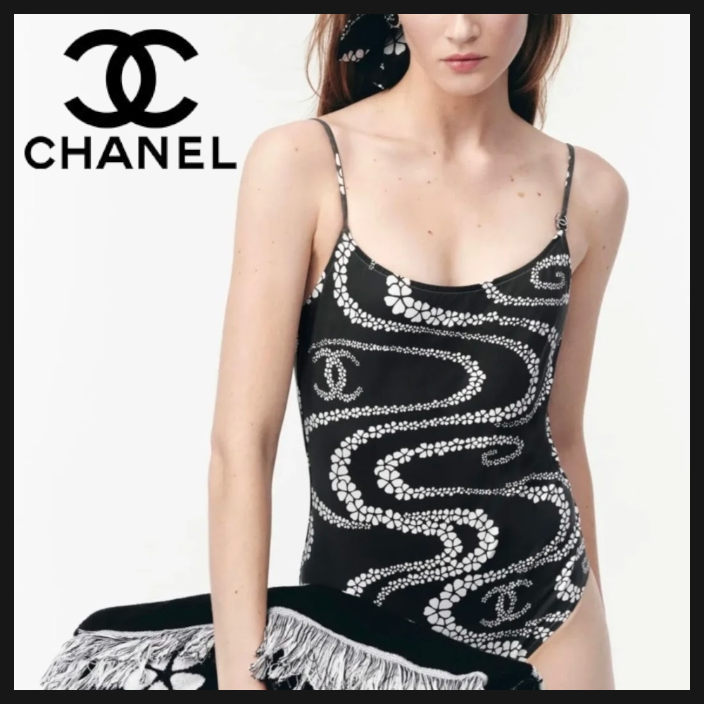 【素敵なフラワーデザイン☆】CHANEL スイムウェア