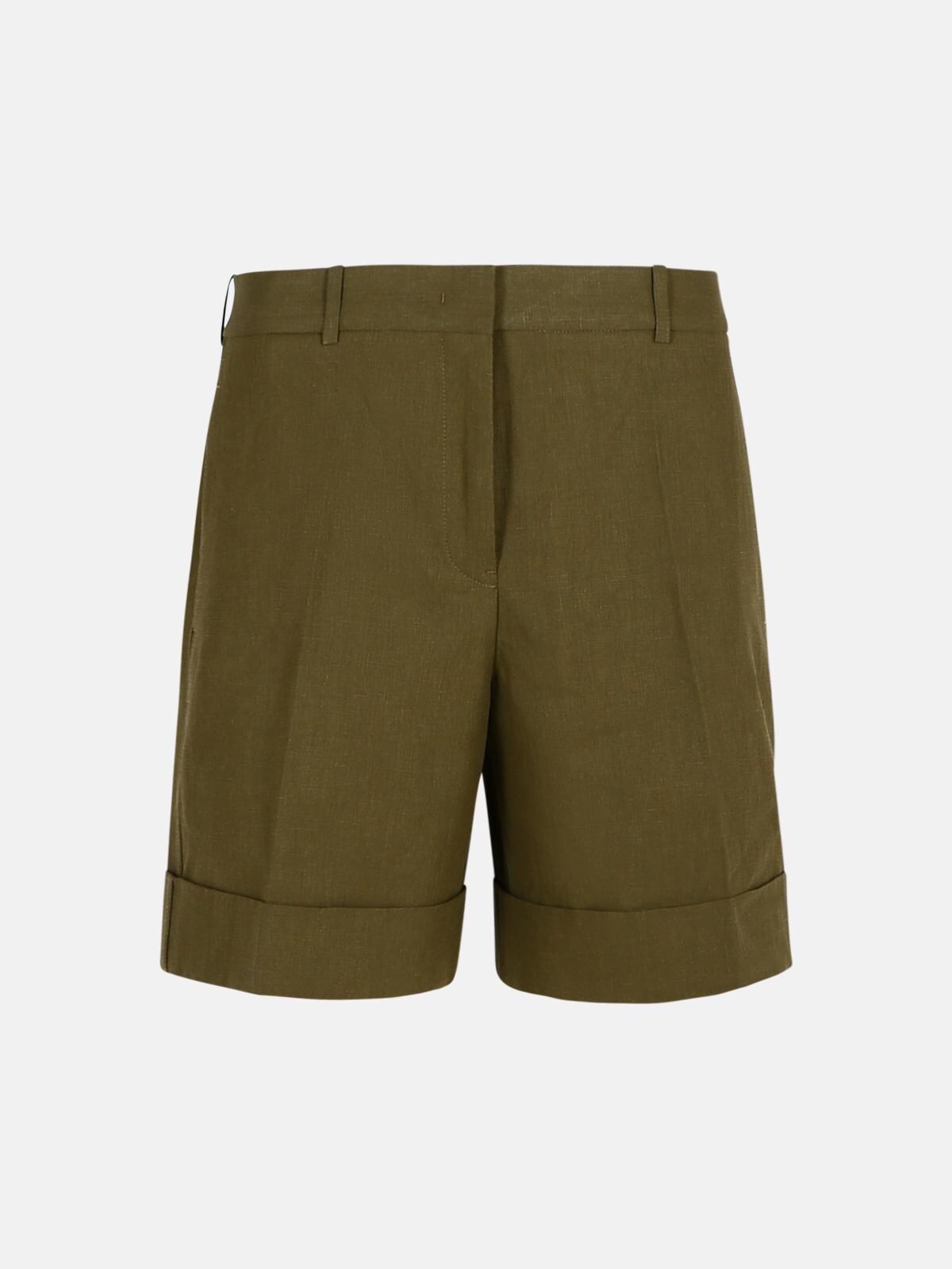 ショートパンツ JIL SANDER green linen shorts