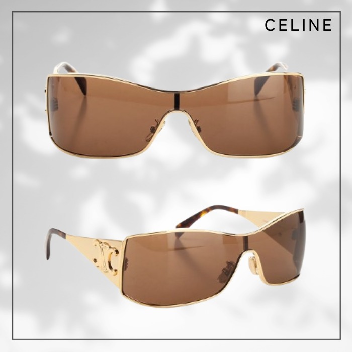 【CELINE】GOLDメタル トリオンフ メタル レーサー サングラス