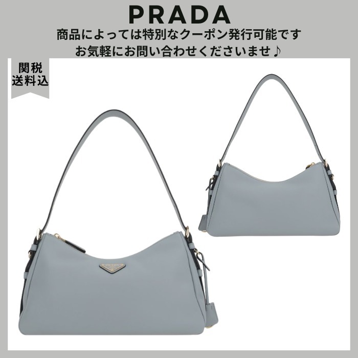 VIP価格.PRADA Aimee Medium Shoulder Bag Leather 関税送料込