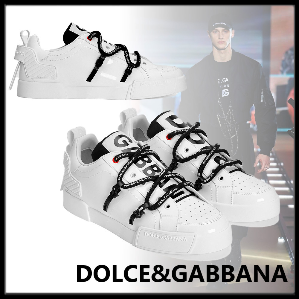 Dolce&Gabbana お洒落 Portofino レザースニーカー