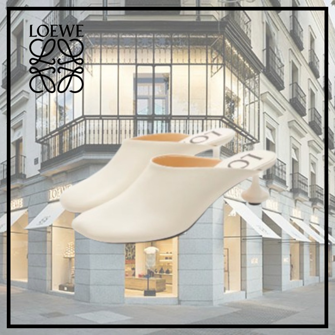 【LOEWE】トイ ミュール サンダル ゴートスキン★ホワイト