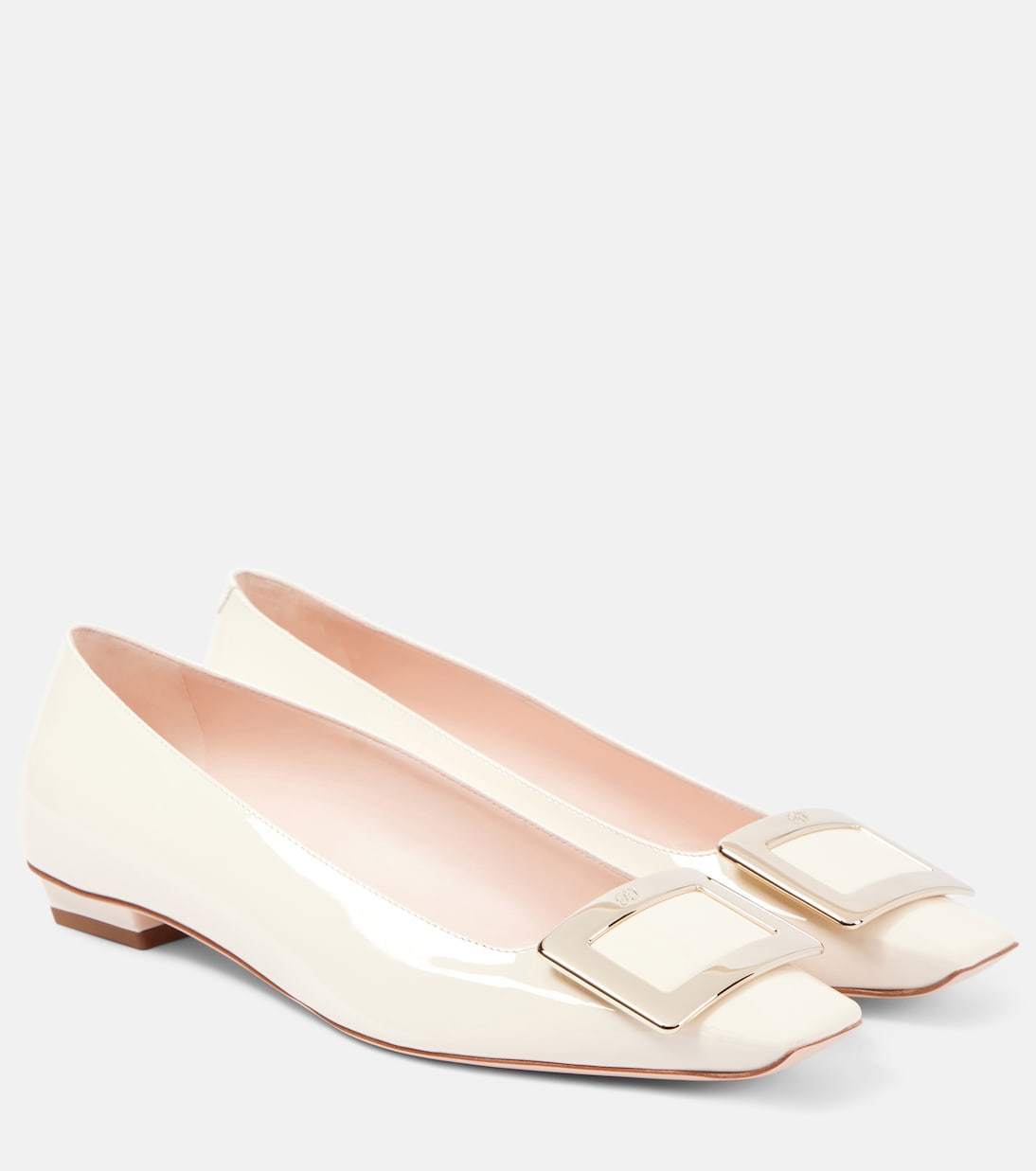 【Roger Vivier】 Belle Vivier 25 patentレザーバレエフラット