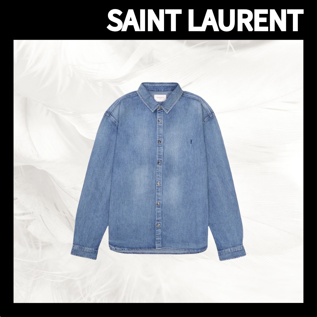 【SAINT LAURENT】Denim Shirt/追跡可能/全国送料無料