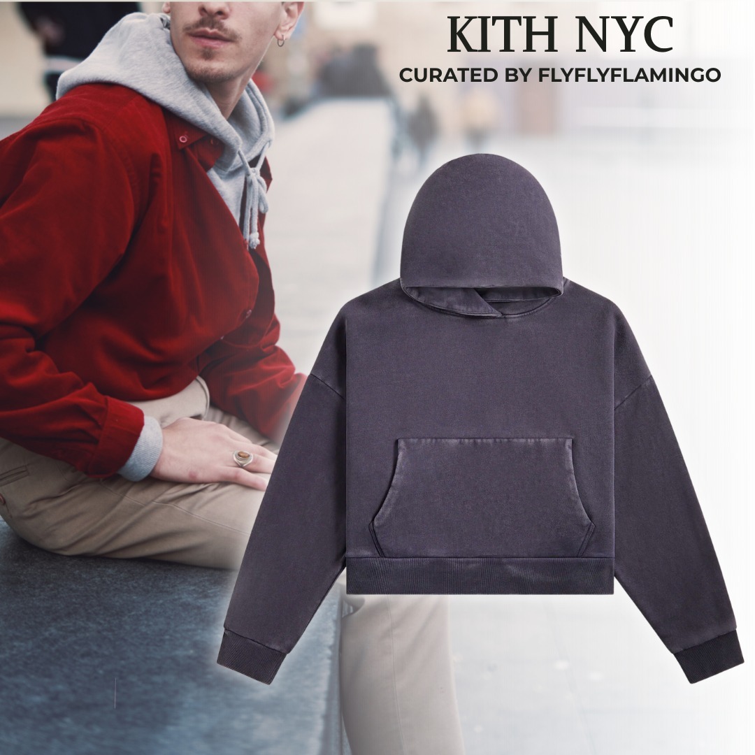 【KITH NYC】コットンフリース フード付き スウェットシャツ