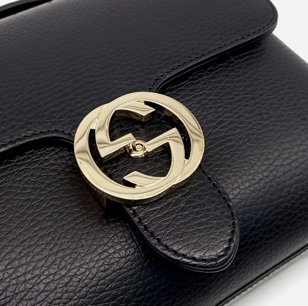 《GUCCI》インターロッキング トップハンドル バッグ 中古