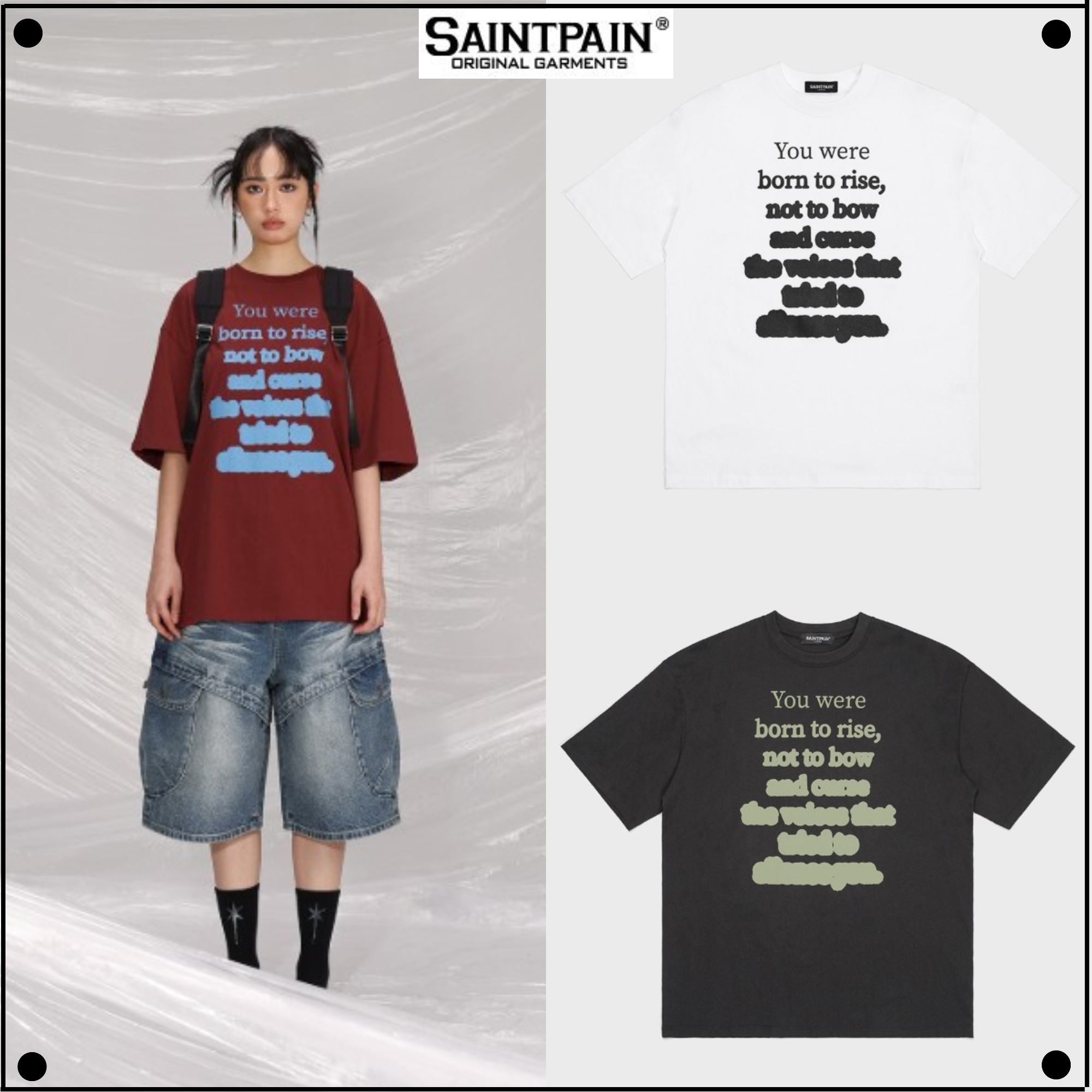 日本未入荷SAINTPAINのSP Ink Short Sleeve T-shirt 全3色
