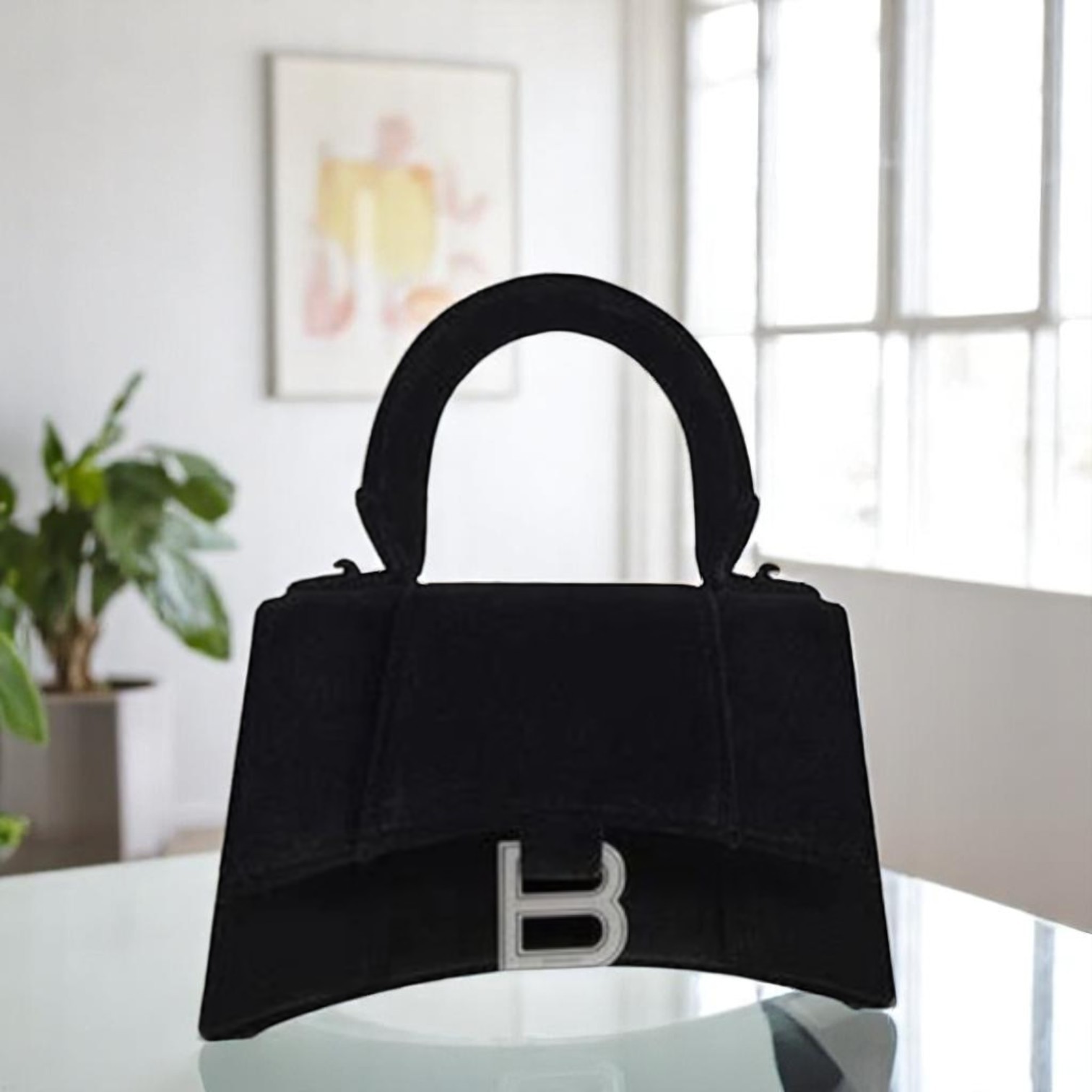 直営店‐BALENCIAGA‐ 最終SALE! サテン ハンドバッグ