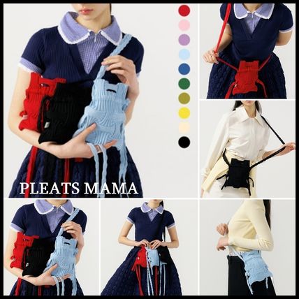 レッド（赤）系 韓国 PLEATS MAMA(プリーツママ) バッグ・カバン
