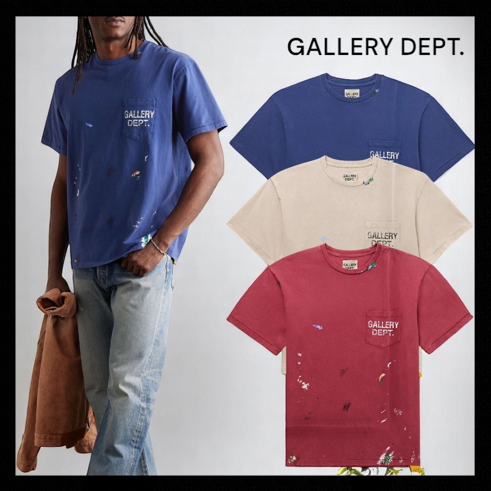 【GALLERY DEPT】ロゴ ペイントスプラッター Tシャツ