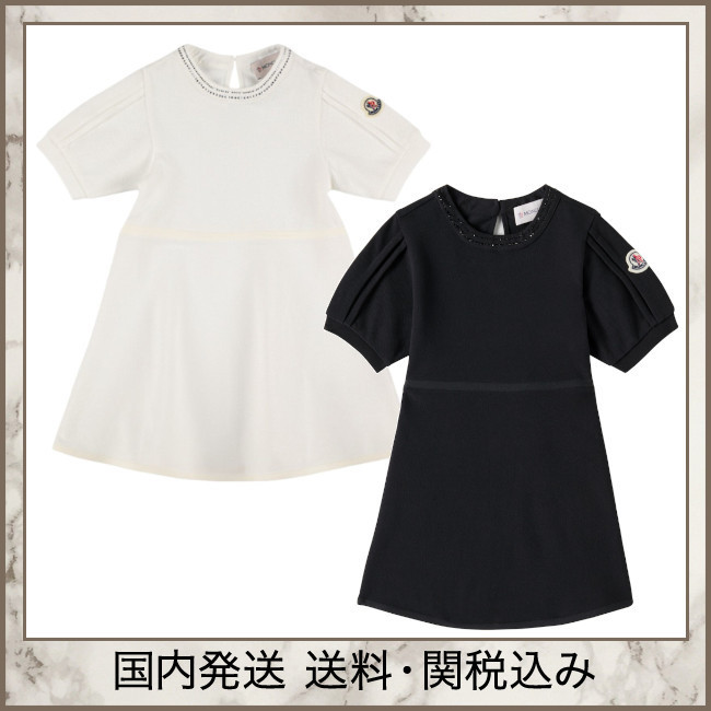 大人もOK モンクレール MONCLER コットンピケ 半袖 ポロドレス