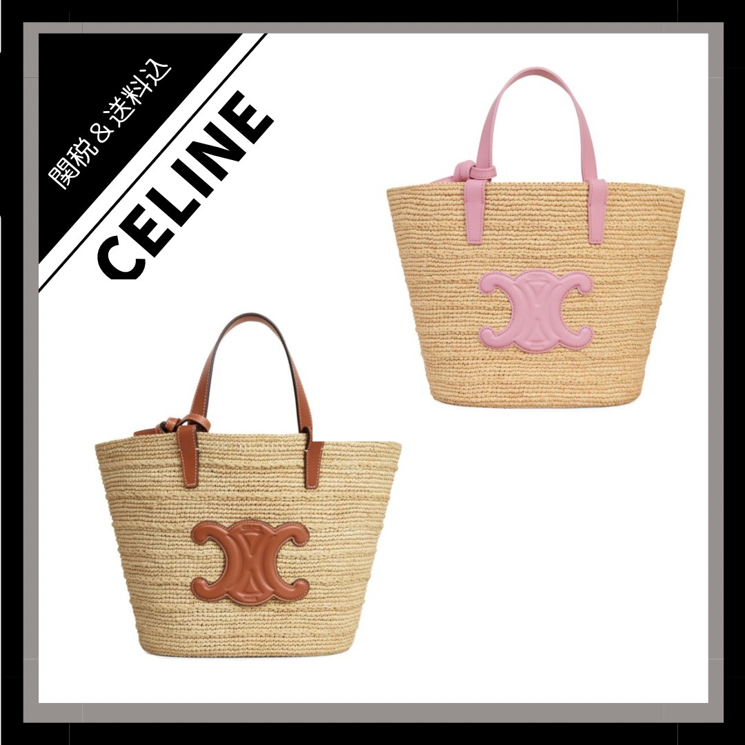 *CELINE* ラフィア カーフスキン ティーンサプルパニエ 2色展開