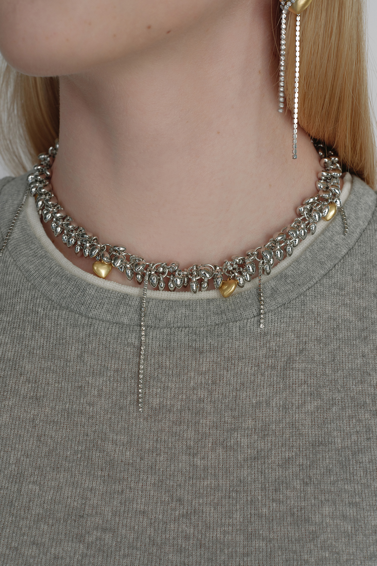 ネックレス・ペンダント Monday Edition _ Moonstruck Gold Hearts Necklace
