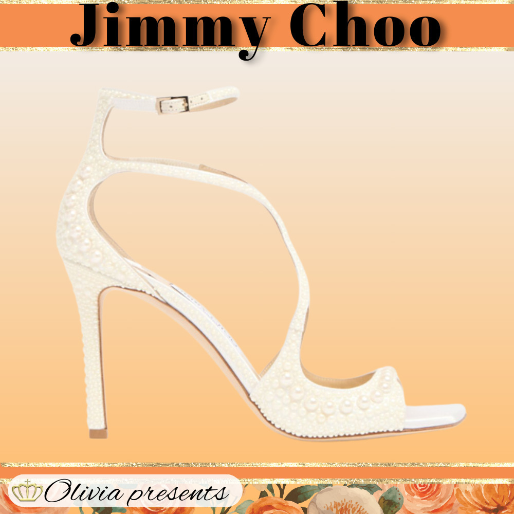 【Jimmy Choo】アジア 95mm パールレザーサンダル