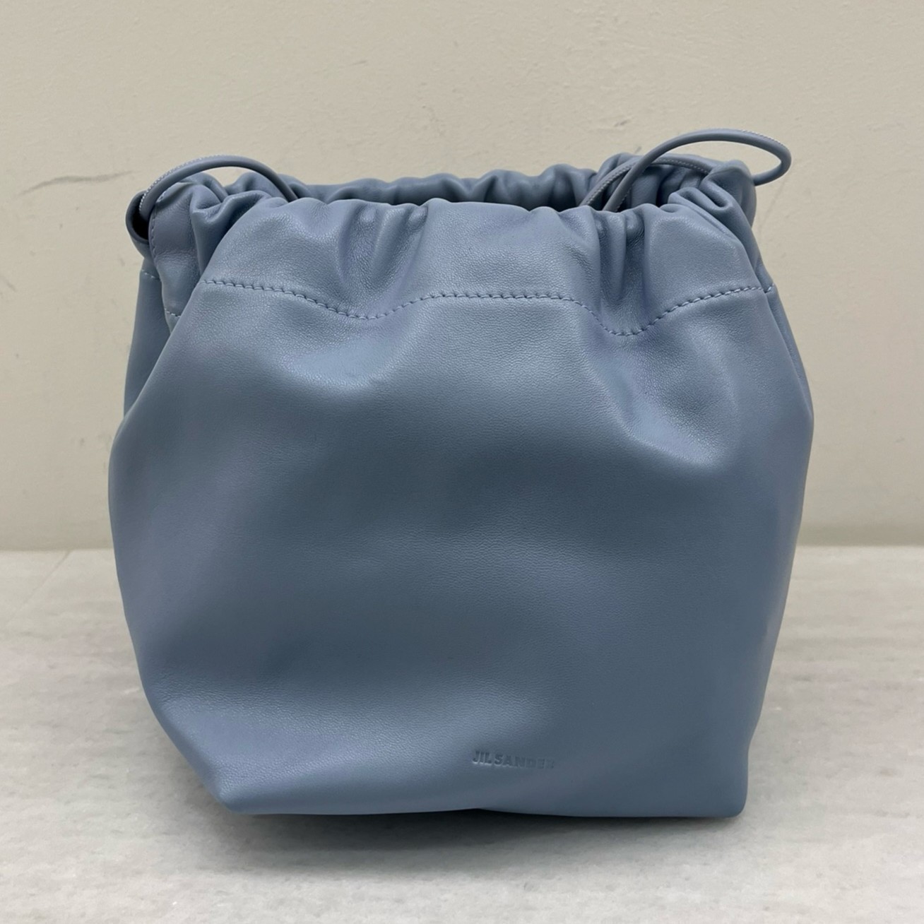 直営店☆JIL SANDER☆ DUMPLING レザー 巾着 ショルダーバッグ