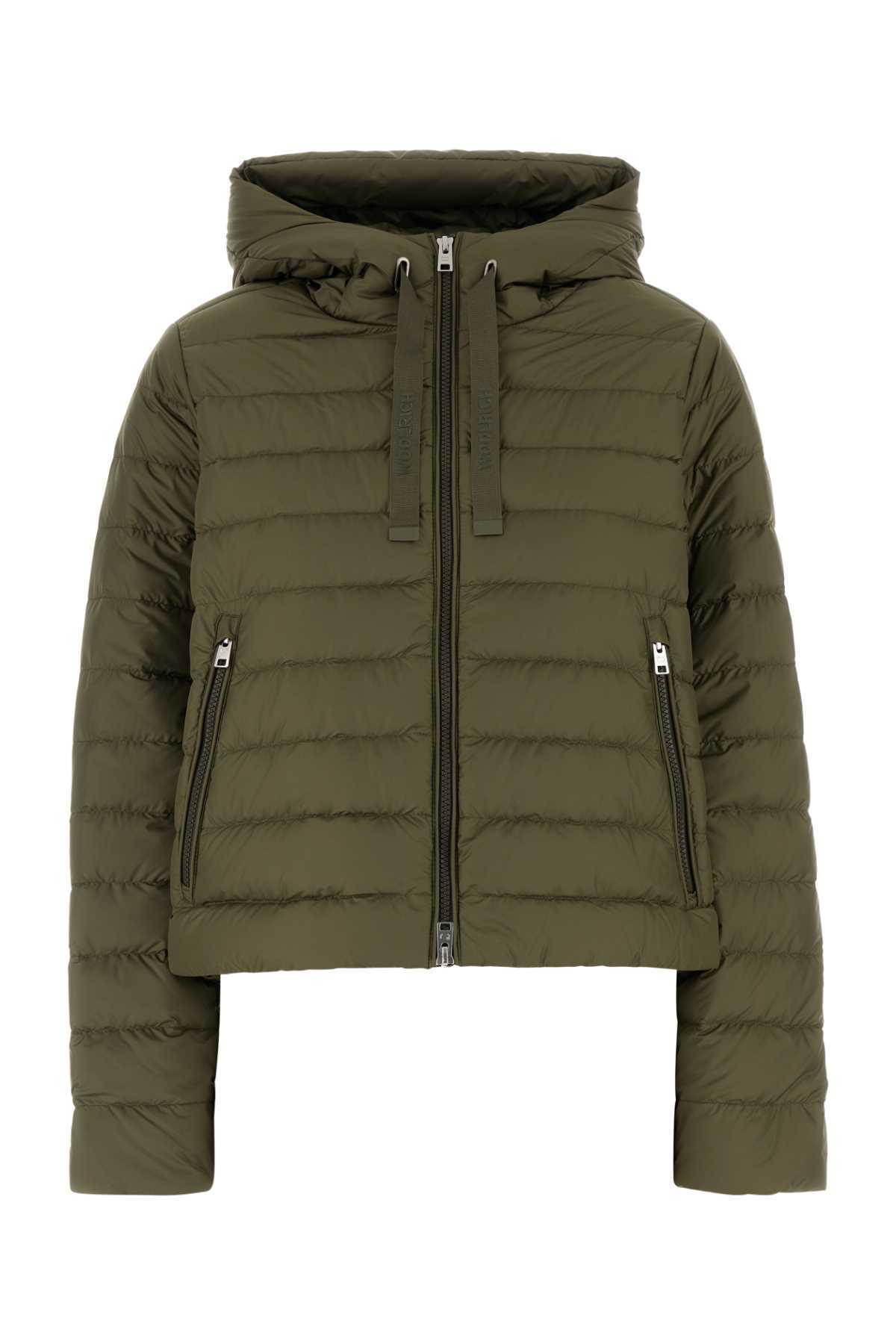 【送料&関税込】Woolrich Army Green Polyester Down Jacket