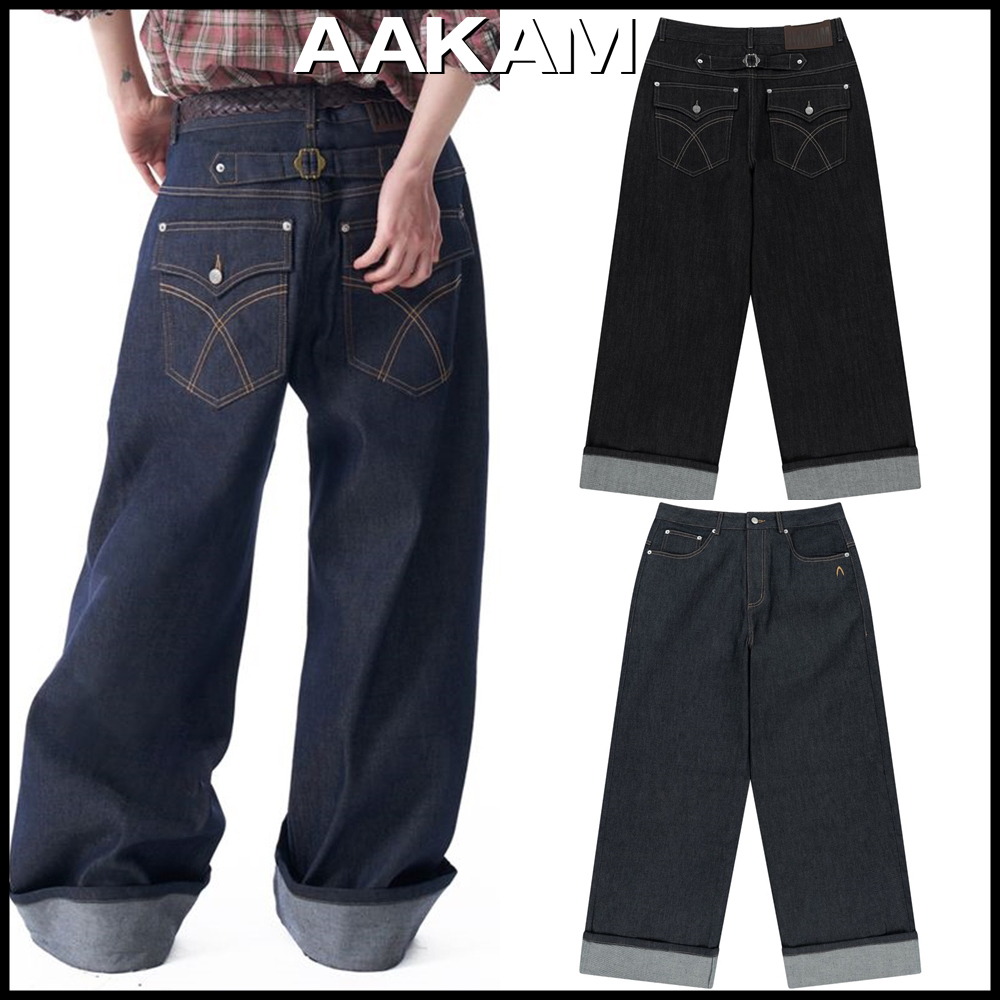 AAKAM ■ Cinch Back Denim Pants デニム