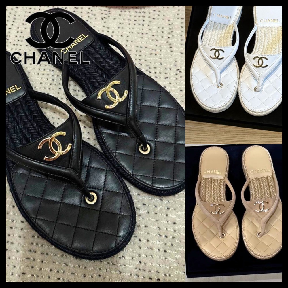 【足元にエレガンスを】CHANEL トング サンダル