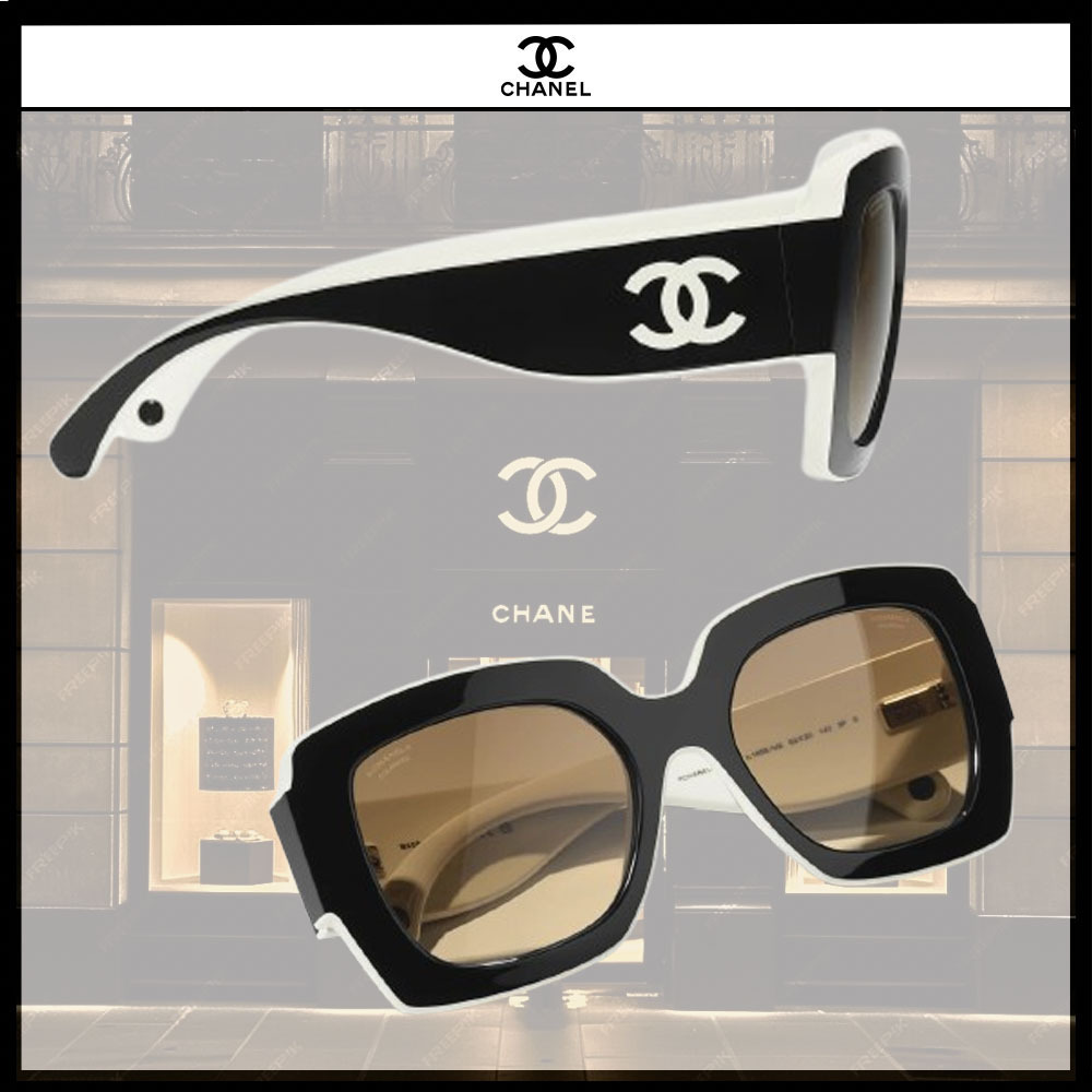 ◆洗練されたフレームデザイ◆【CHANEL】サングラス
