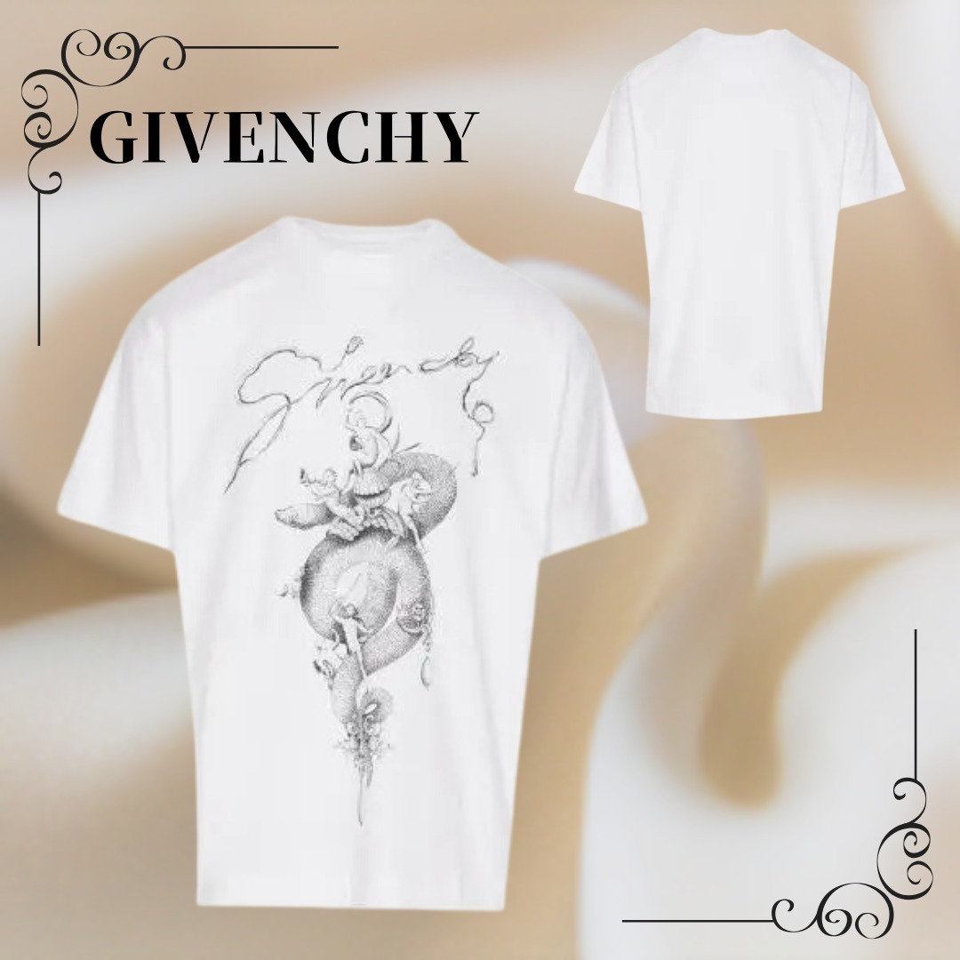 【GIVENCHY】関税込☆プリントTシャツ ロゴ 半袖 ホワイト