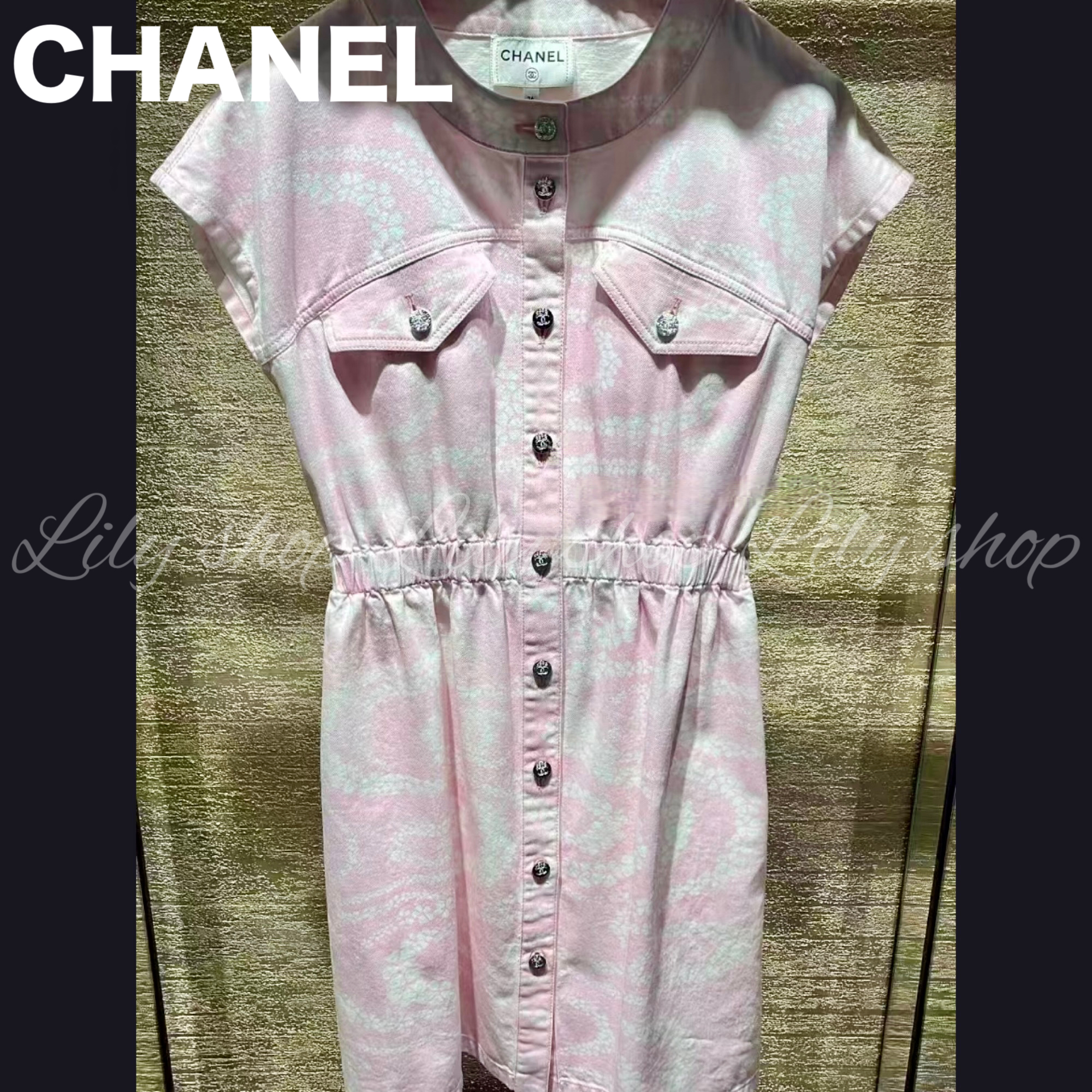 【ココビーチ♡】CHANEL プリントデニムワンピ