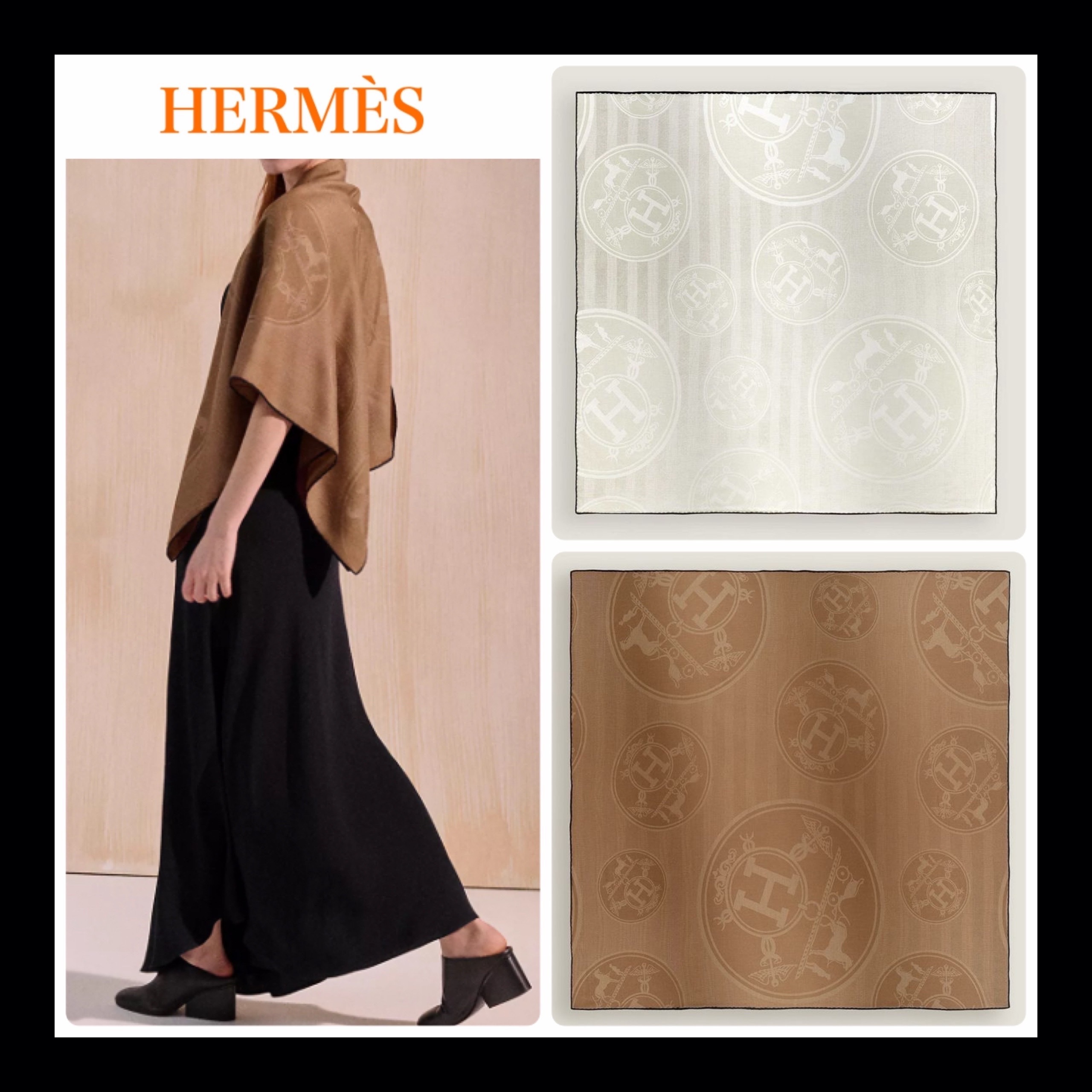 【HERMES】 ストール New Libris scarf 110
