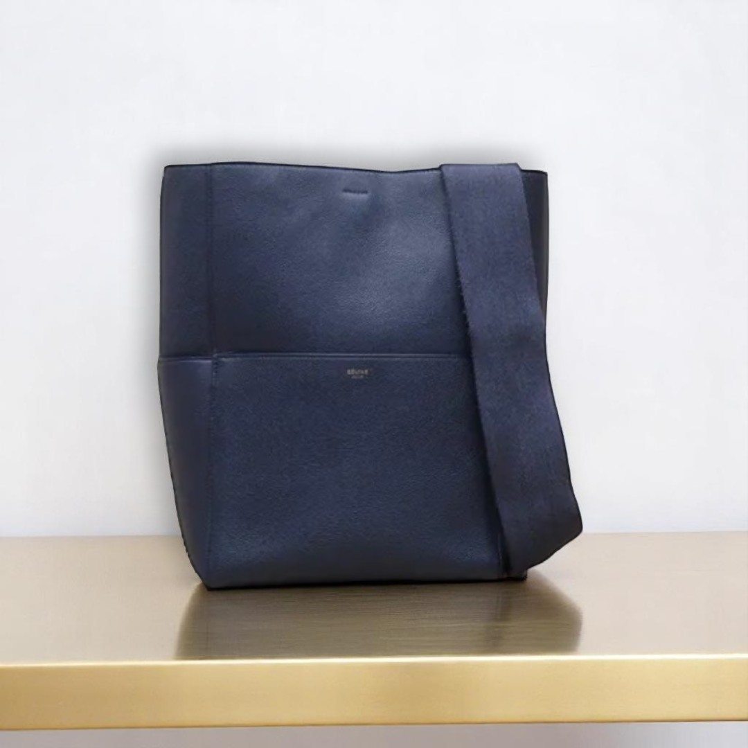VINTAGE●CELINE●セリーヌ サングル ラージ バケットバッグ