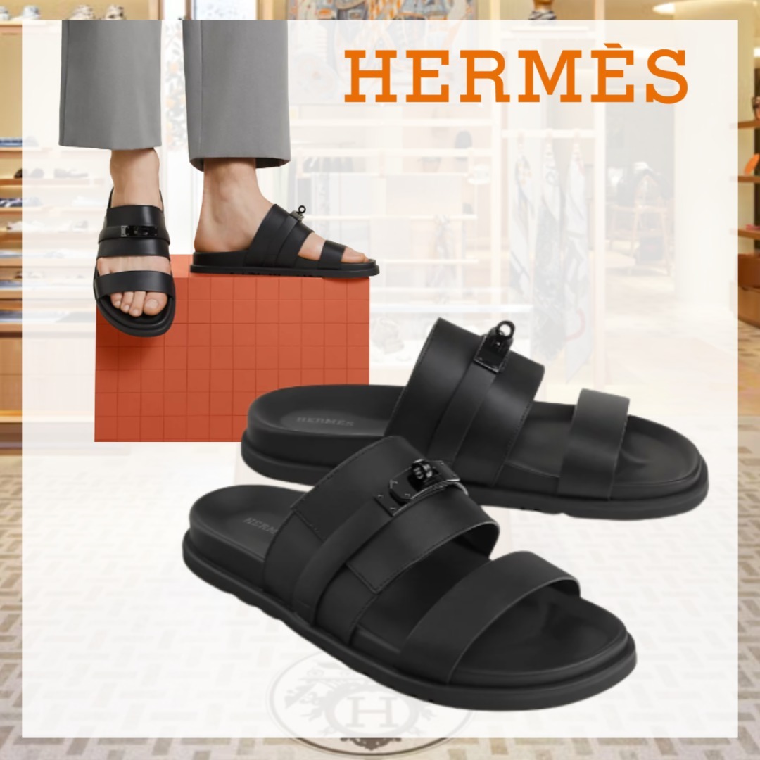 【人気レザーサンダル】HERMES Jackson サンダル
